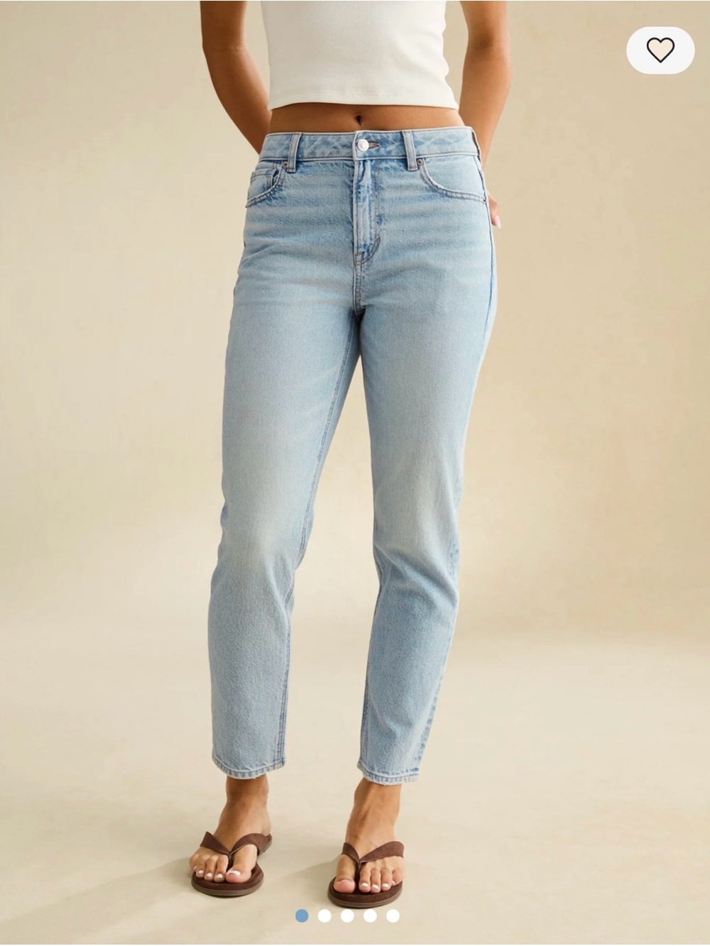American Eagle Mom Jean - Blue Breeze, Size 8 Short (27” inseam)